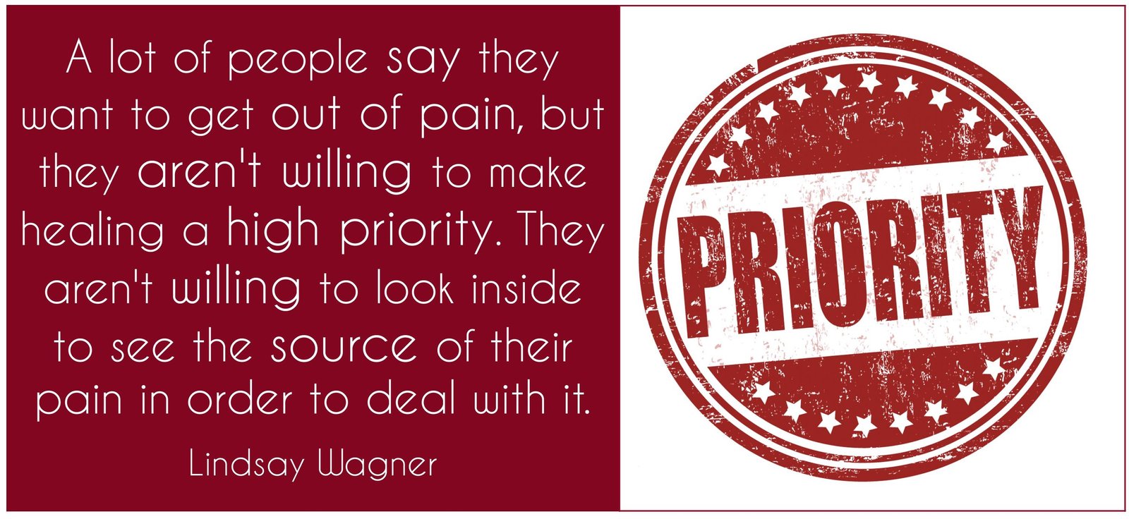 A lot of people say they want to get out of pain A lot of people say they want to get out of pain