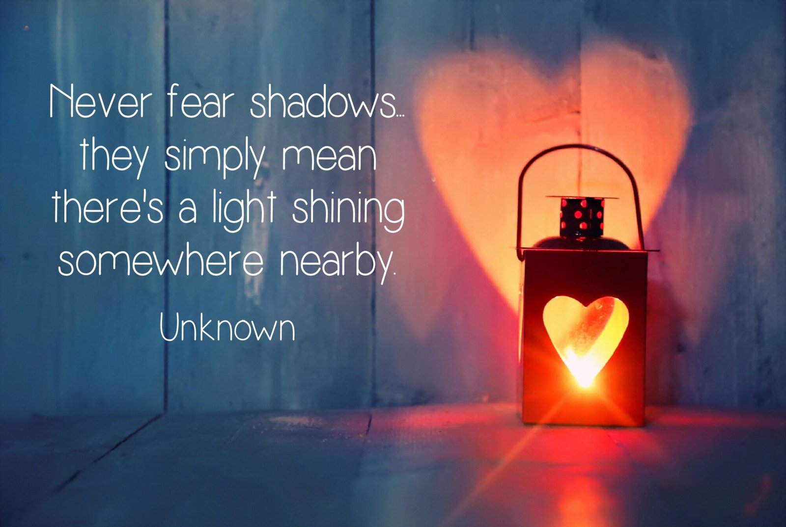 Never fear shadows Never fear shadows